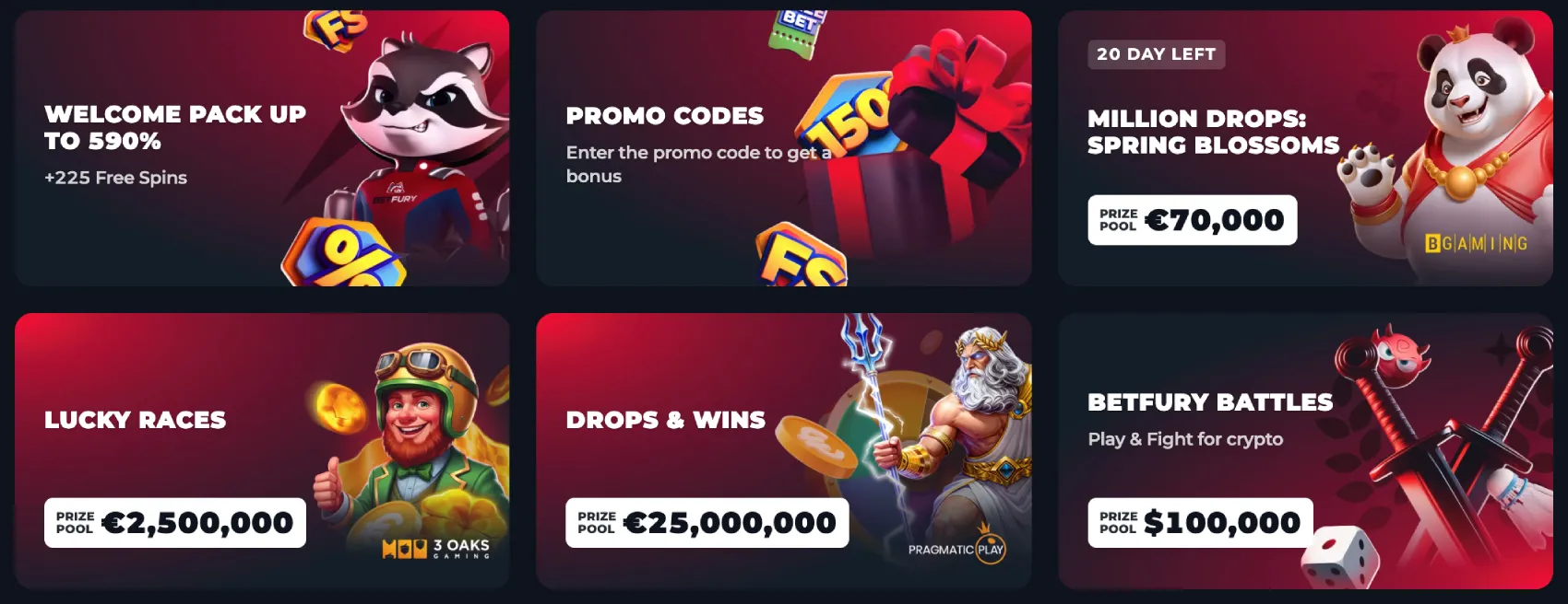BetFury bonuses and promotions overview